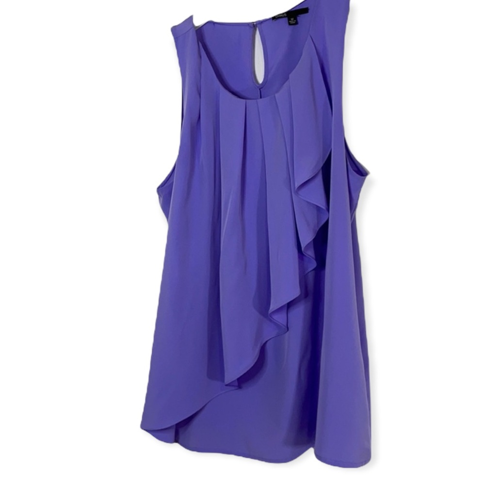 Chaus | Sleeveless Flowy Blouse Purple Blouse | M